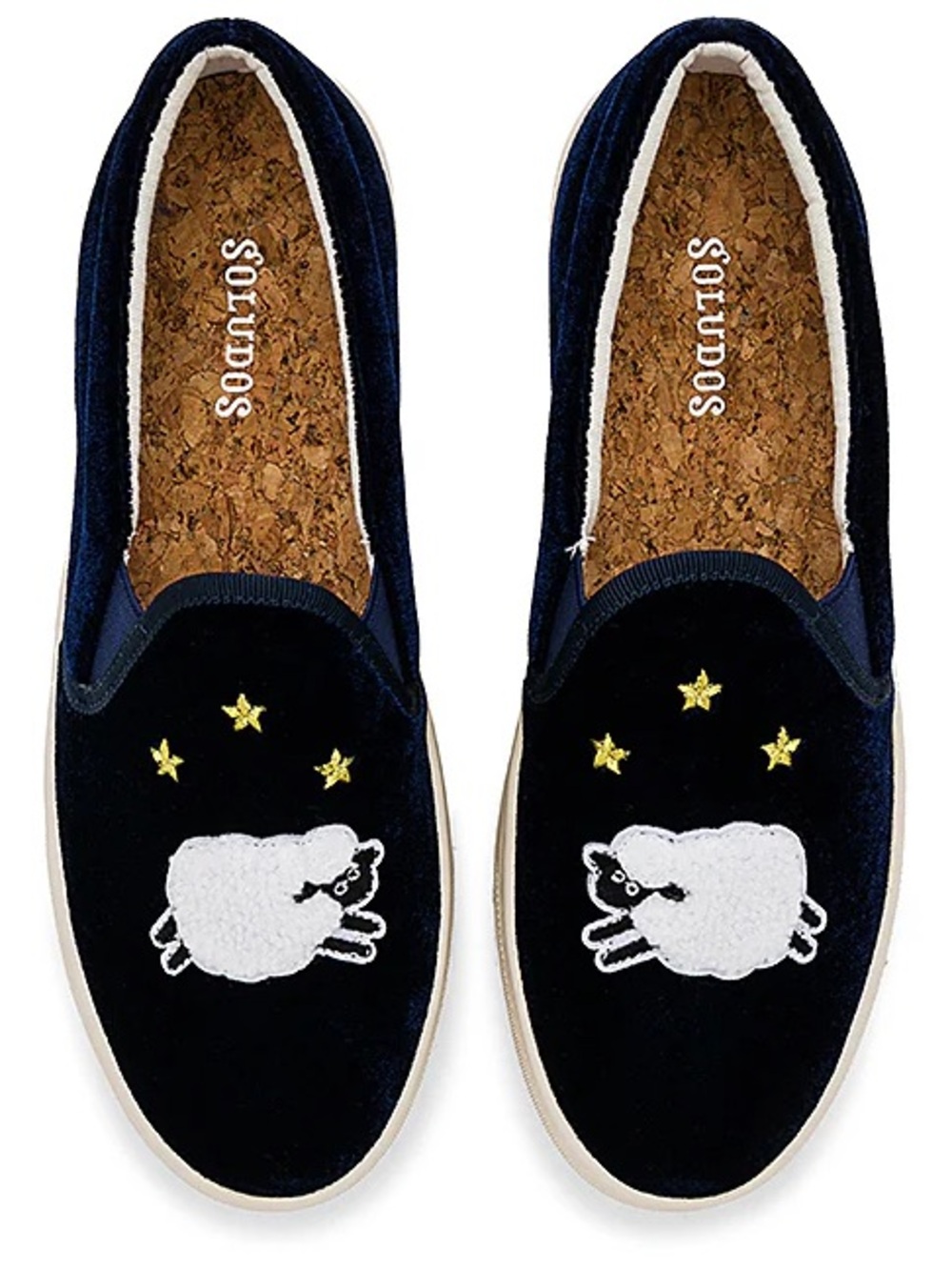 Soludos Velvet Sheep Slip On Shoes